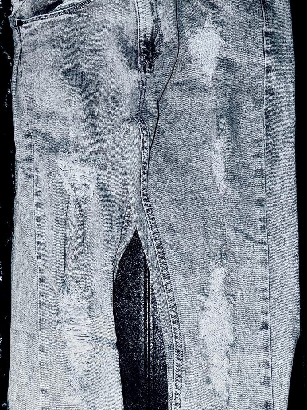 Empyre Slim Ripped Light Wash Men's Jeans